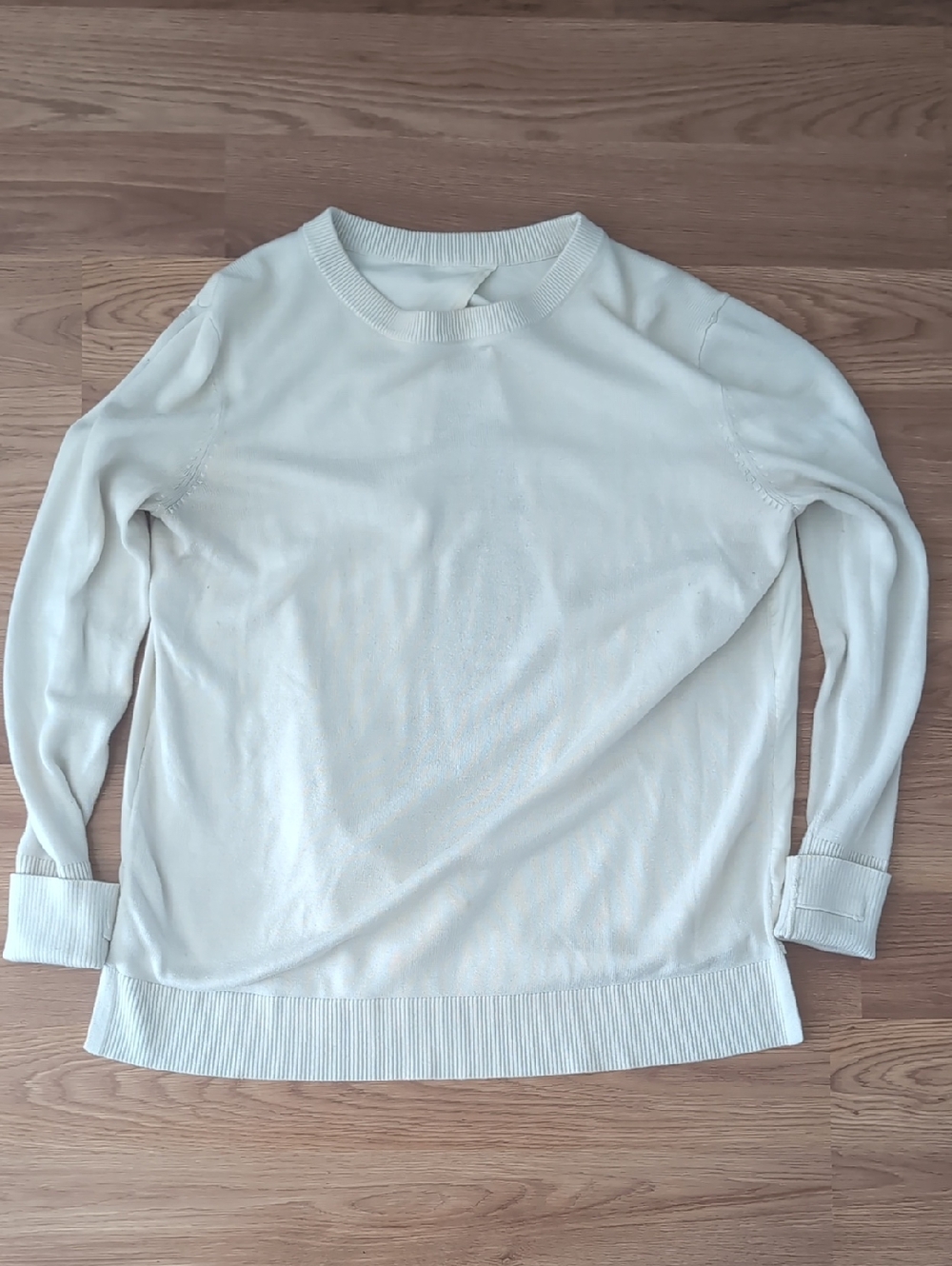 lululemon athletica Lightweight Crewneck Sweater - Off-White, Open Back